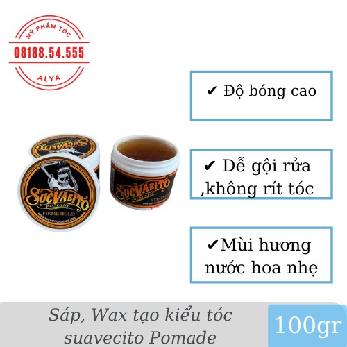 COMBO gôm sáp THE PRO LOCK + Wax Suavecito Pomadetạo kiểu giữ nếp cho tóc. HÀNG CHÍNH HÃNG