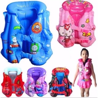 Áo phao bơi hoạt hình trẻ em từ 3 đến 10 tuổi, áo phao tập bơi đỡ cổ cho bé từ 20-35kg áo phao bơi cho bé