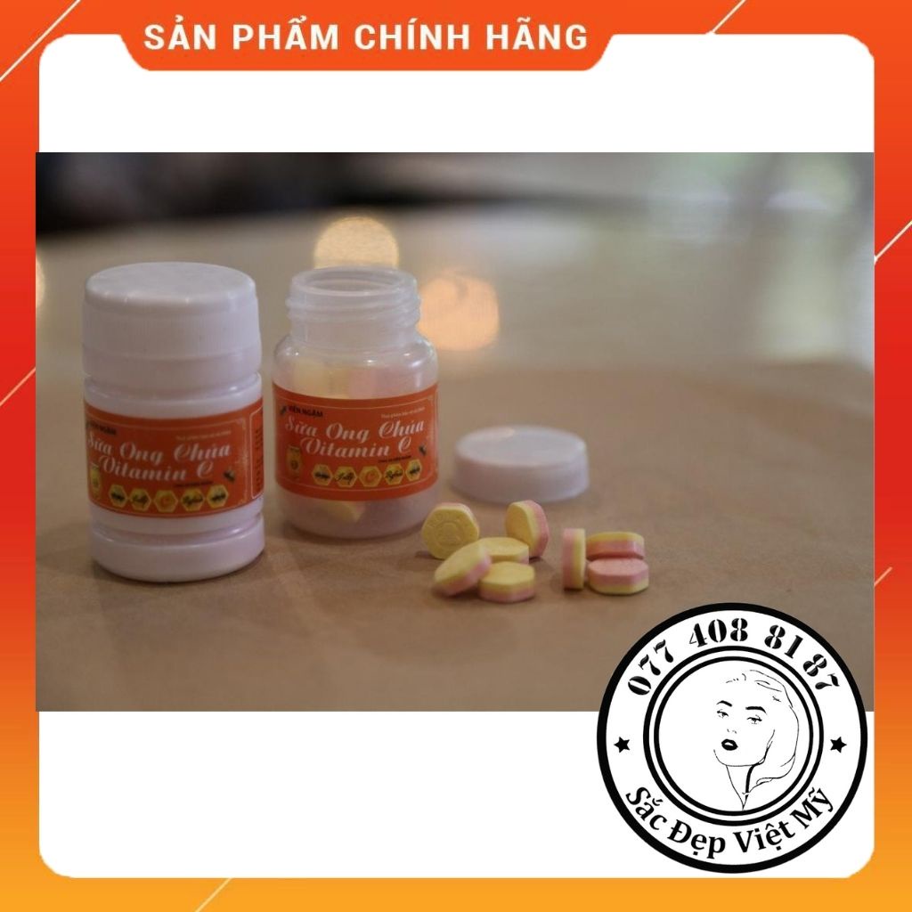 Viên Kẹo Ngậm Vitamin C_Kẹo Ngậm Sữa Ong Chúa Vitamin C Mekophar Tăng Đề Kháng Phục Hồi Sức Khoẻ Nhanh Chó