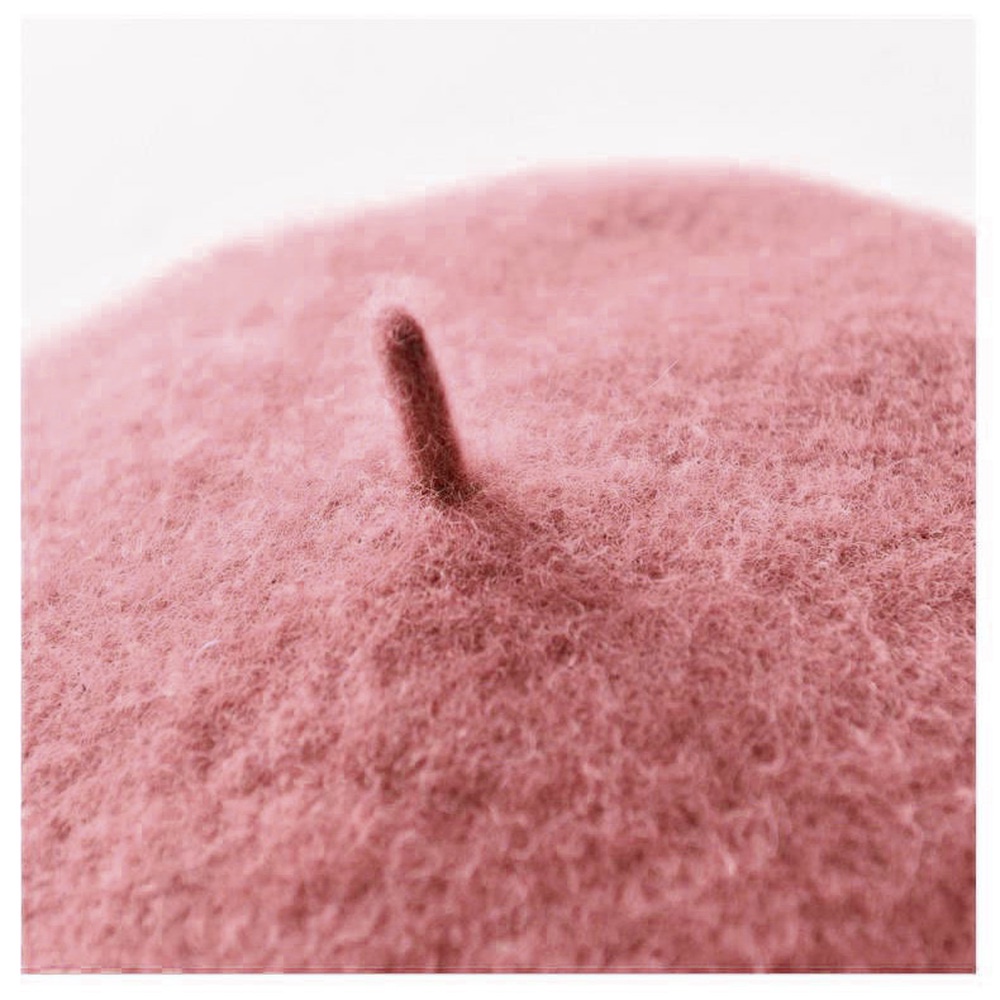 Mũ Beret Len Màu Sắc Đơn Giản Thanh Lịch Dành Cho Nữ