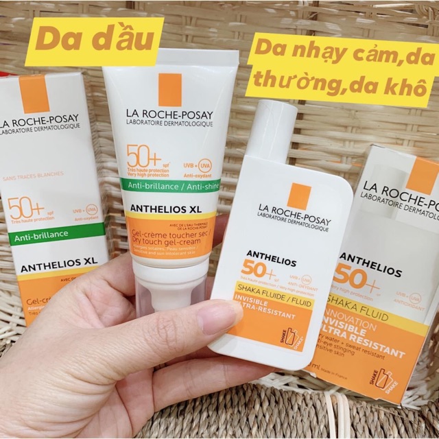 Kem Chống Nắng La Roche Posay Anthelios Gel Cream SPF 50+ Cho Da Dầu Anvishop (Kcn laroche)