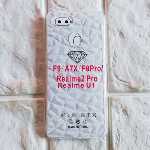 Ốp lưng vân 3D kim cương Oppo  A83 F3 F7 F1s A59 Reno 6.4 trong suốt dẻo cao cấp