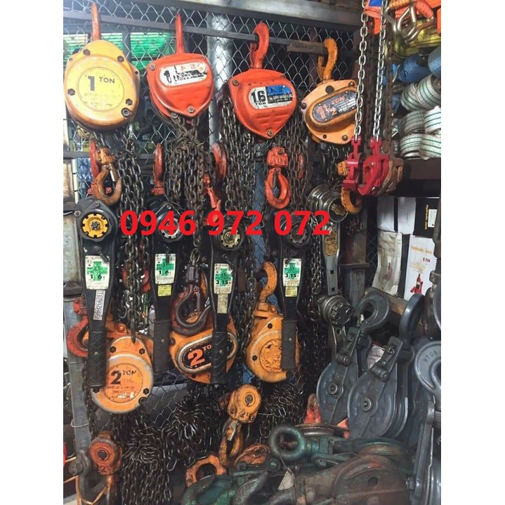 Pa lăng xích kéo tay bãi nhật 1 tấn Kito , Elephent