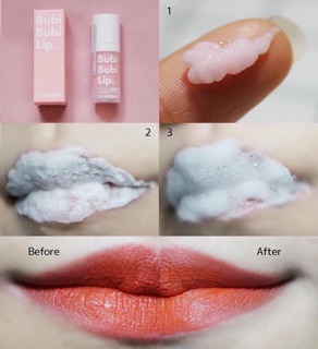 Tẩy tế bào chết môi sủi bọt BuBi Bubi Lip