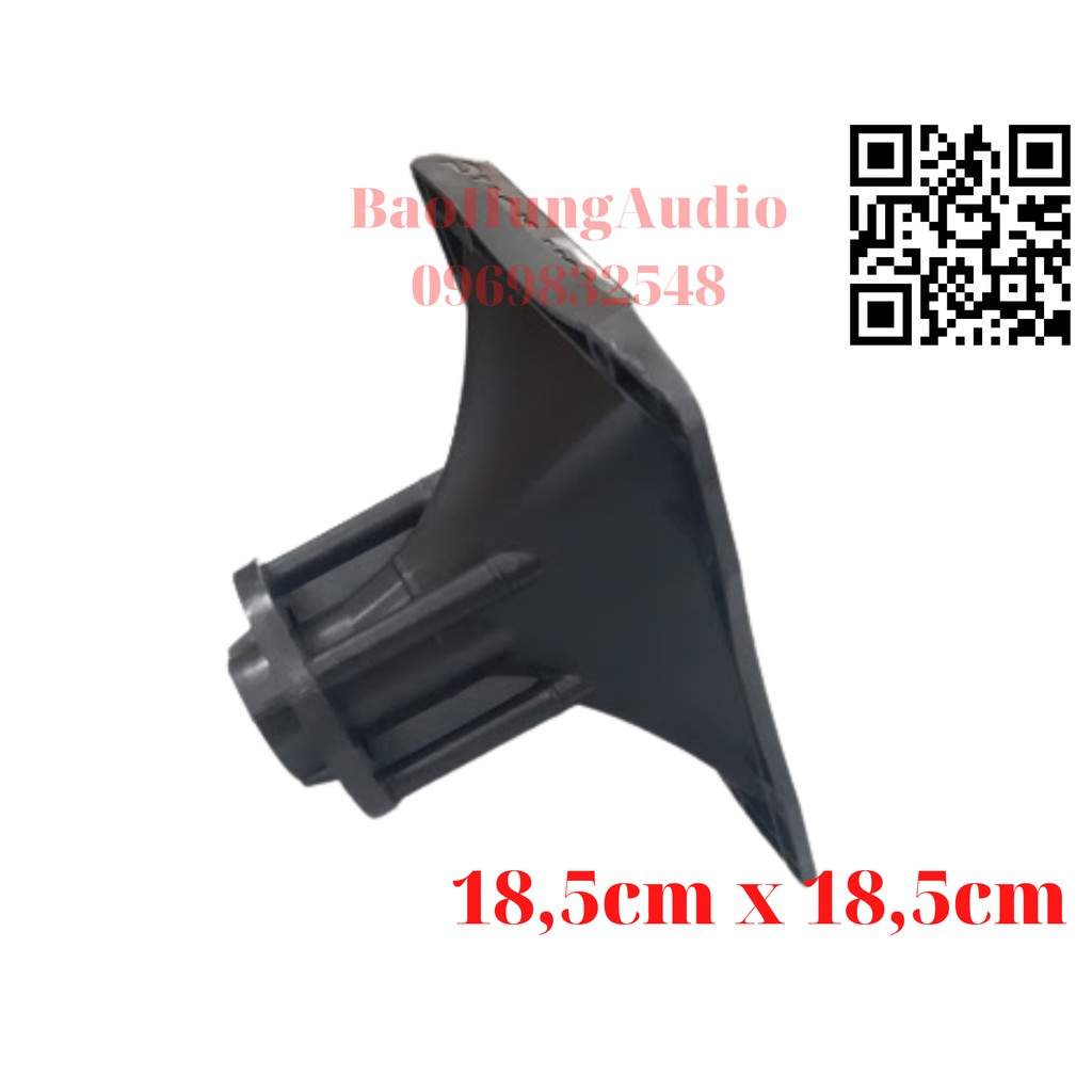 Họng loa treble kèn đa năng loa full loa kéo, nhựa cứng ABS kick thước 18,5cm x 18,5cm. Lắp treble 250, 350, 450, 750.