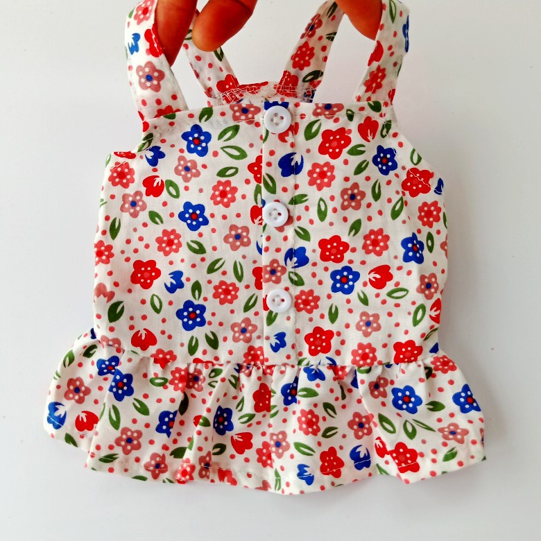 Đầm Công Chúa Hai Dây Họa Tiết Hoa Thời Trang Mùa Hè Cho Thú Cưng