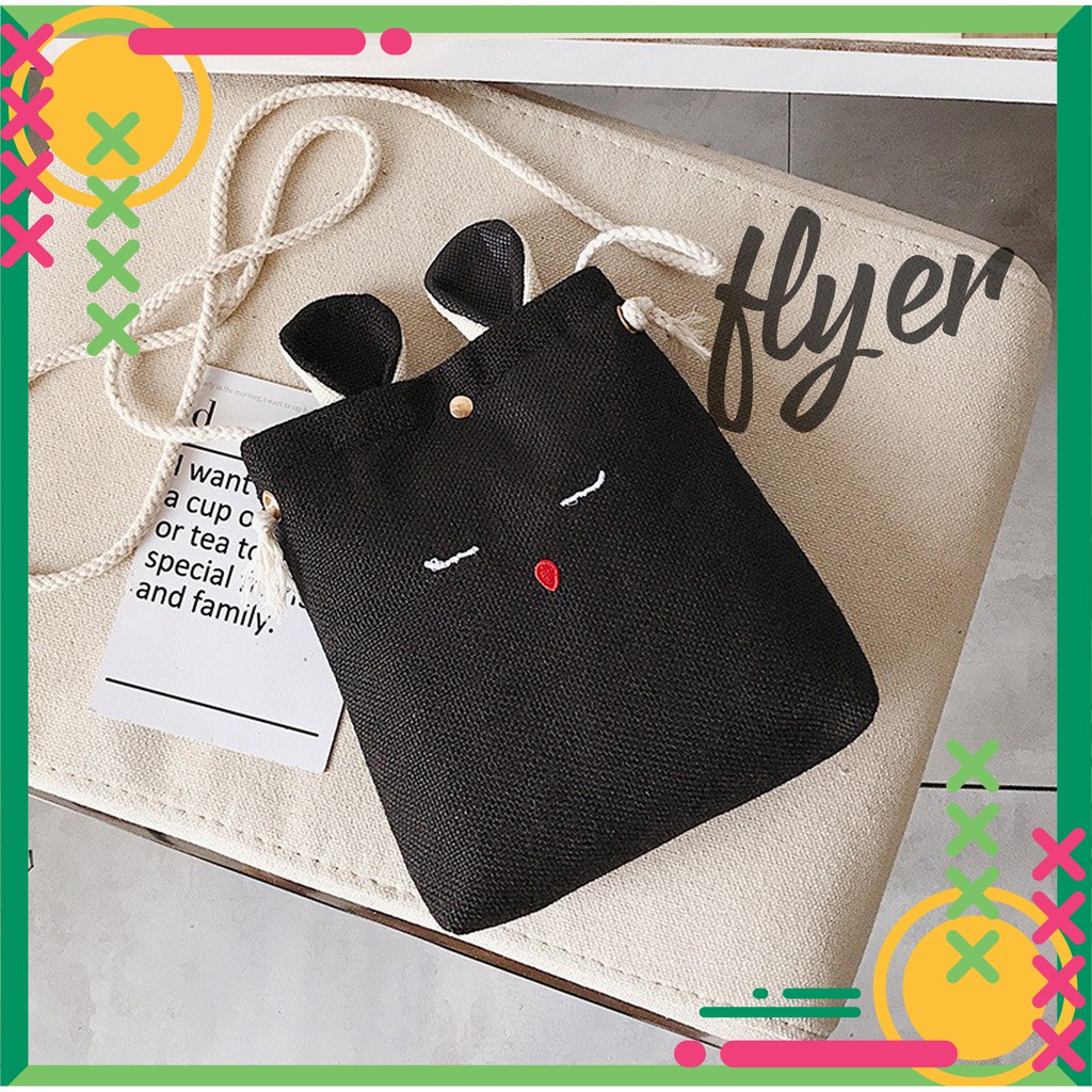Túi tote vải đeo chéo canvas bag giá rẻ đẹp đi học ULZZANG