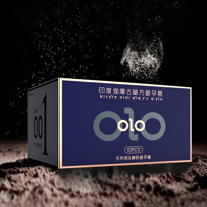 Bao Cao Su OLO 001 Ấn Độ Xanh Siêu Mỏng Nhiều Gel Bôi Trơn Kéo Dài Thời Gian hộp 10 BCS