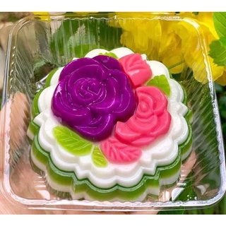 Khuôn rau câu trung thu 10 cm hình 3 Hoa Hồng - NL47