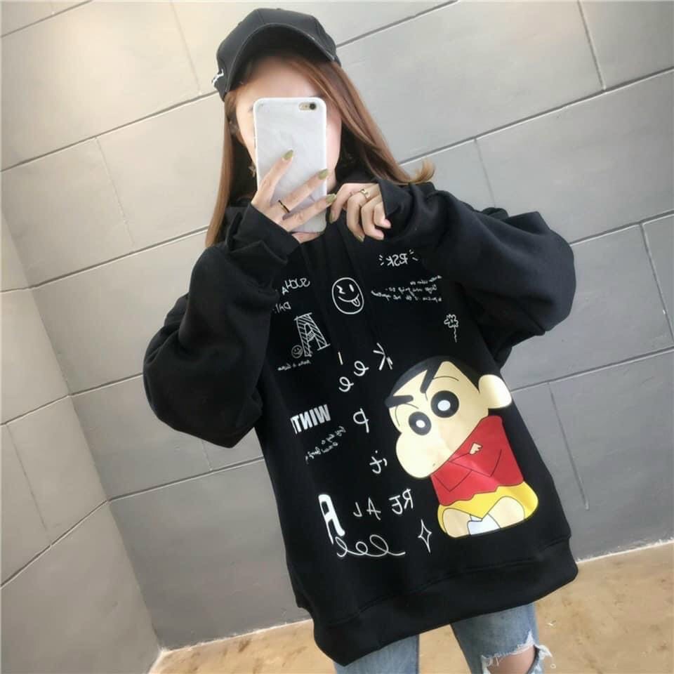 Áo khoác, áo hoodie unisex nam nữ nỉ ngoại shinn giận dỗi dễ thương năng động thời trang học đường