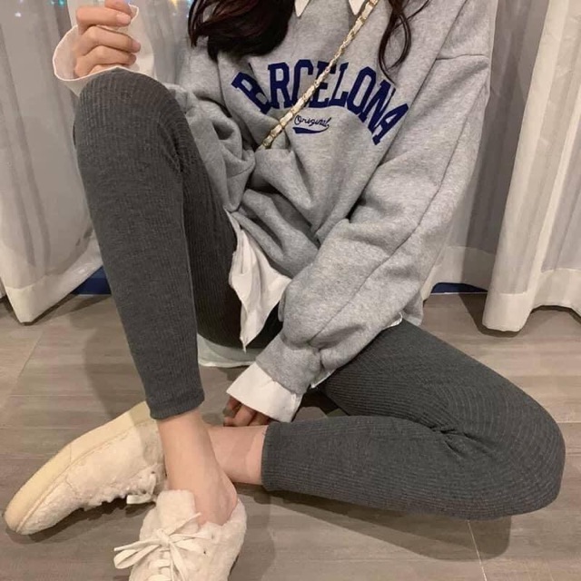 ✅Quần legging tăm thêu hình siêu xinh