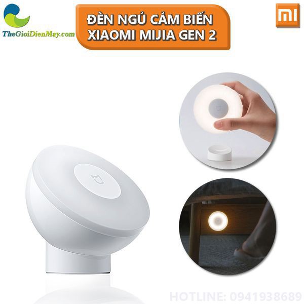 [SIÊU SALL ] [Bản Quốc Tế] Đèn ngủ cảm biến Xiaomi Mijia gen 2 MJYD02YL dùng pin AA - Bảo Hành 6 Tháng - Shop Thế Giới Đ