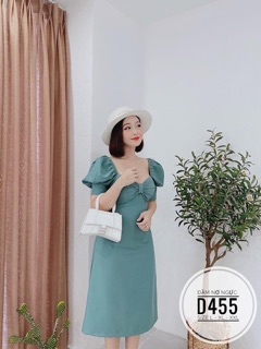 Bigsize Đầm nơ ngực D455