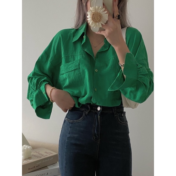 ÁO SƠ MI ĐŨI - 2 TÚI VIỀN TO FORM RỘNG [VIDEO CẬN CHẤT]