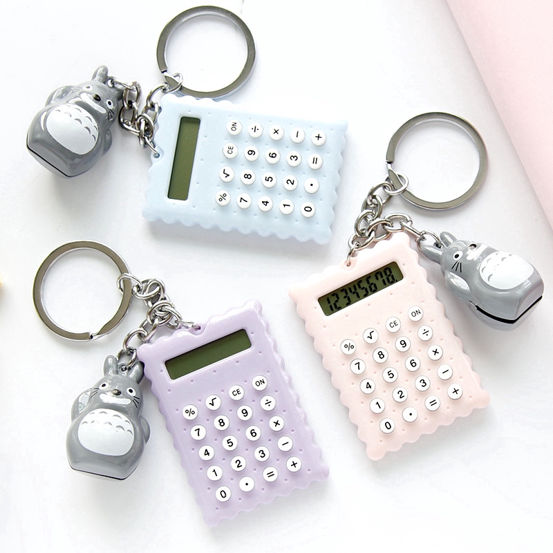 Máy Tính Bỏ Túi Mini Cực Xinh Kèm Móc Chìa Khóa Đa Năng