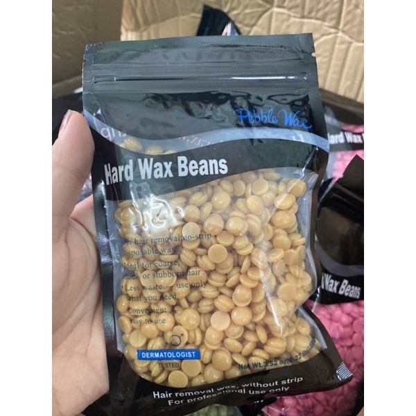 TẶNG KÈM CHÉN + QUE - Sáp wax lông nóng dạng hạt - Brazilian Hard Wax Beans 100GR