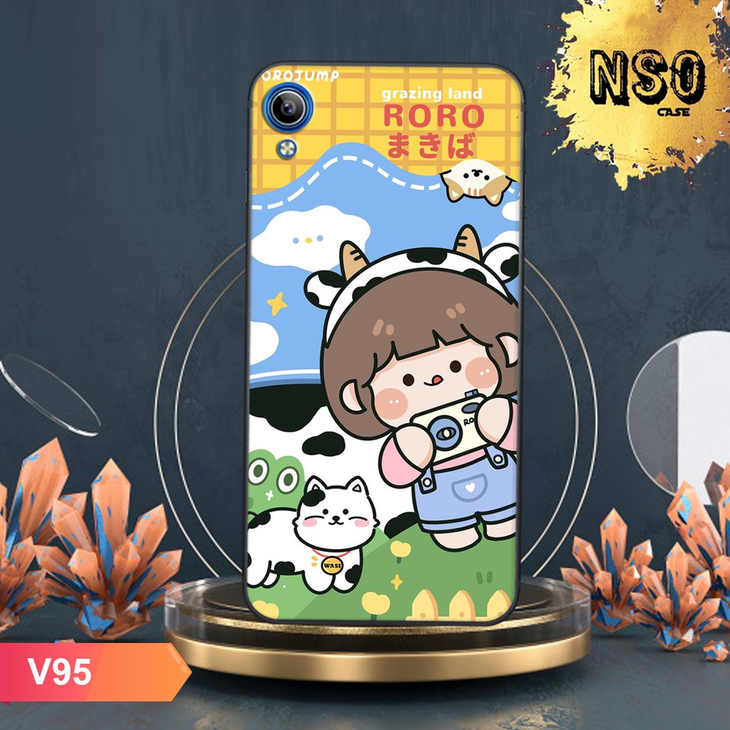 HÀNG HOT   Ốp Vivo Y91(1814) - Vivo Y91c(1820) - Vivo Y93 in hình nhân vật hoạt hình RORO JUMP Siêu Cute