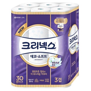 Giấy vệ sinh 3 lớp Kleenex Decor & Soft - YUHAN KIMBERLY - Hàn Quốc nhập khẩu