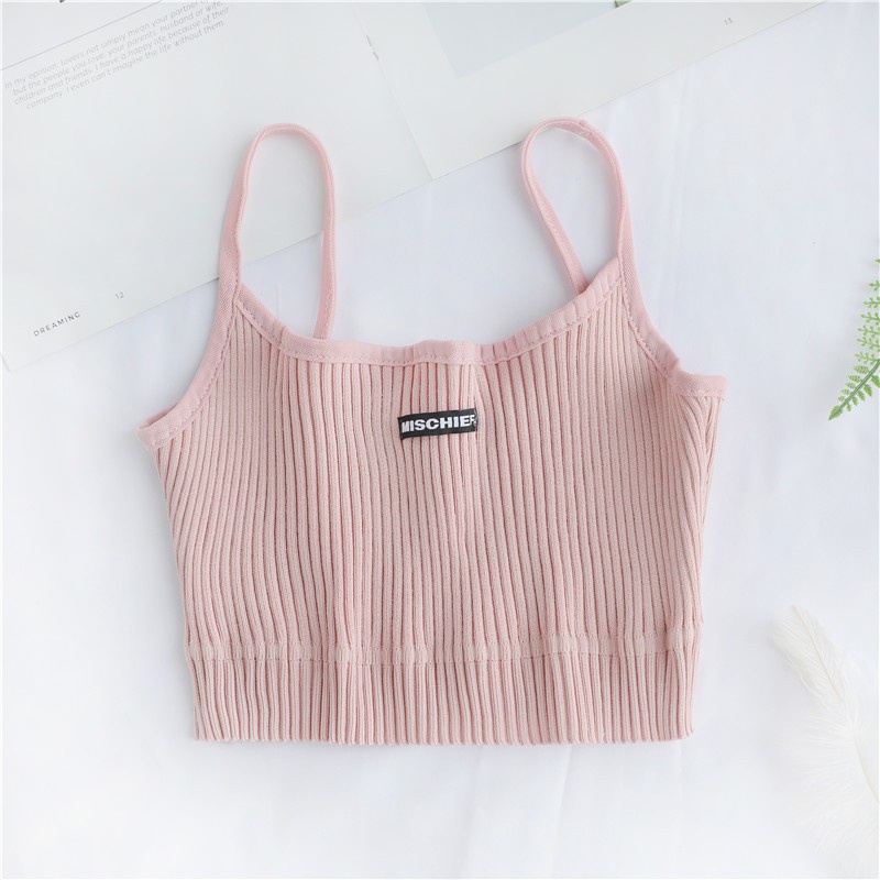 QKOOLE Áo hai dây  phong cách Hàn Quốc quyến rũ cho nữ