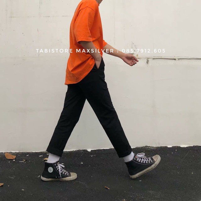 HOT_ Baggy pant kaki - Quần baggy kaki đen unisex nam nữ dưới 80kg | BigBuy360 - bigbuy360.vn