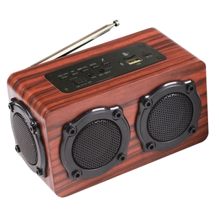 Loa Bluetooth không dây bằng gỗ Loa siêu trầm di động âm thanh nổi siêu trầm FM