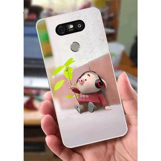 Ốp lưng lg g5 - heo đeo tai nghe nhạc