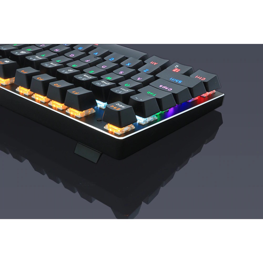 Bàn Phím Cơ chơi game Zuoya X51 - Led Rainbow ( 87 Phím, LED RGB, Blue/Black Switch ) -dc3663