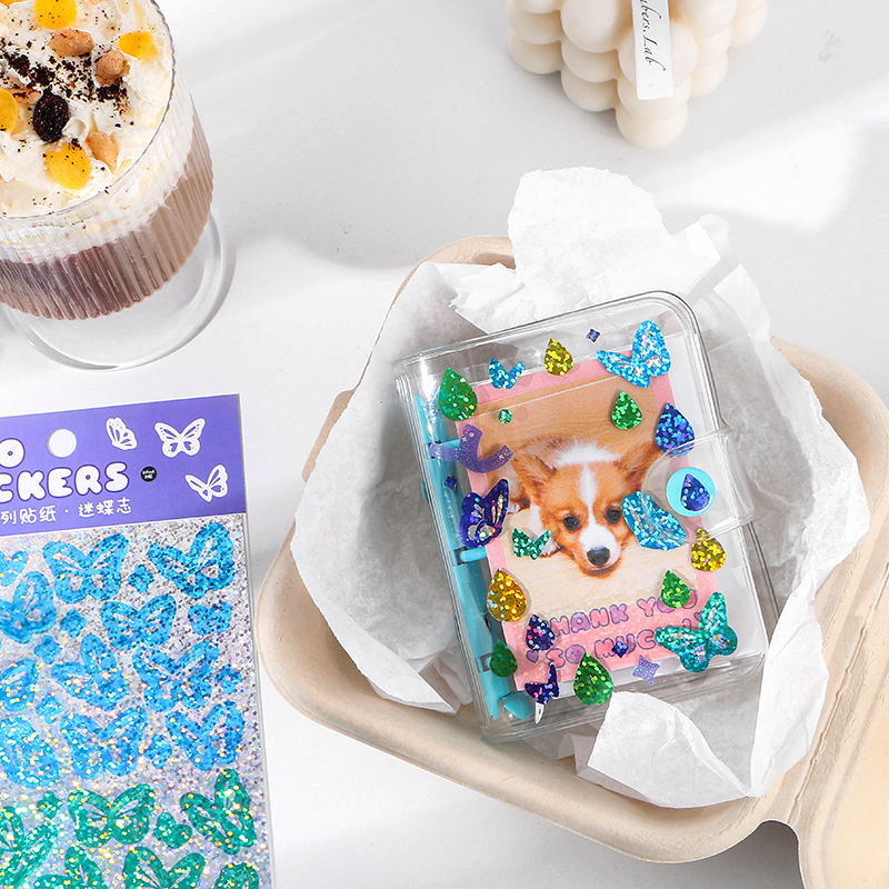 Hình Dán Trang Trí Dễ Thương Với Hình Dán PET Lấp Lánh