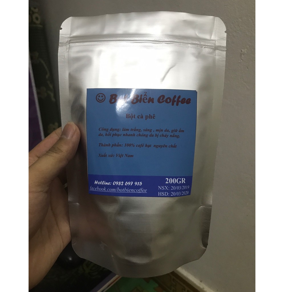 (Gói 200g)Bột Cà Phê Nguyên Chất Tẩy Da Chết, Trắng Da - Bọt biển coffee | BigBuy360 - bigbuy360.vn