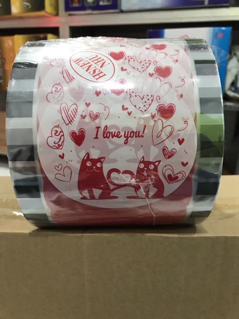 Màng ép nắp ly(2400ly).Combo 4cuộn Màng dập cốc-Cuộn màng ép ly-màng ép miệng ly