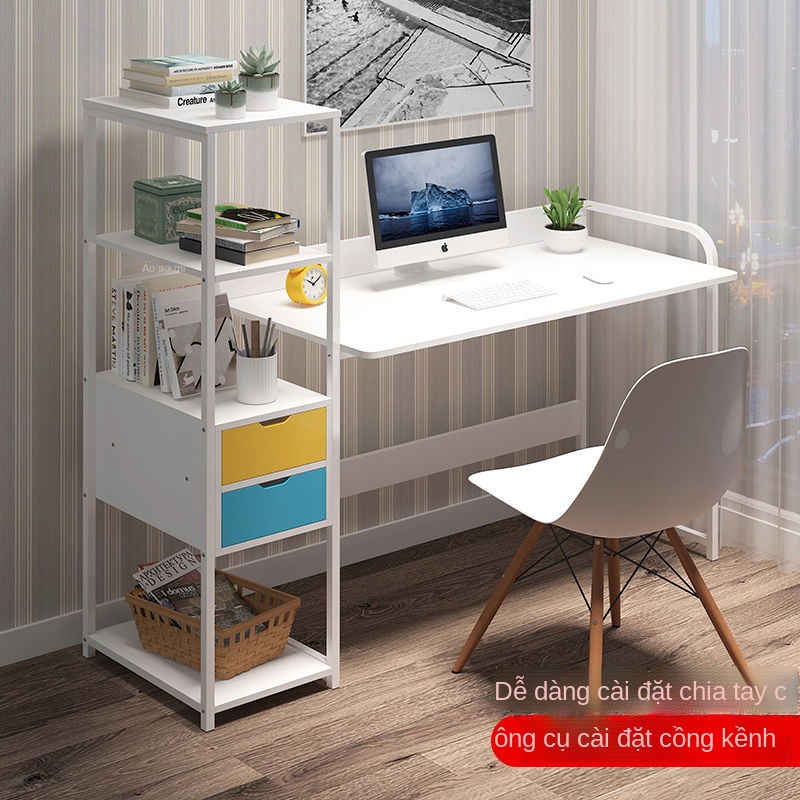 Máy tính Bàn để bàn Ký túc xá Giá sách đơn giản Kết hợp Phòng ngủ Bàn đơn giản Cho thuê Bàn làm việc tại nhà cho sinh vi