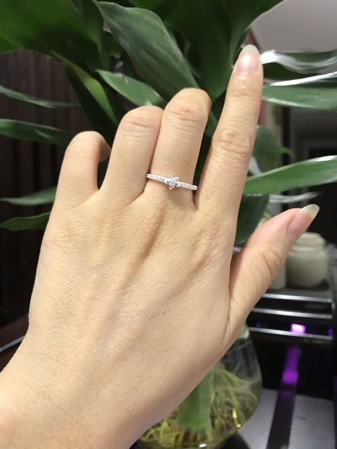 Nhẫn nữ bạc ta gắn đá hình ngôi sao năm cánh-Minh Tâm Jewelry