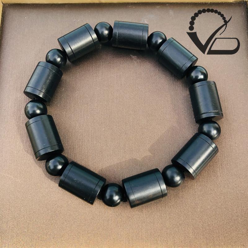 Vòng Tay gỗ Mun Kiểu Đốt Trúc nhiều cỡ hạt 6MM -8MM -10MM -12MM-14MM CNC VĂN BÉ