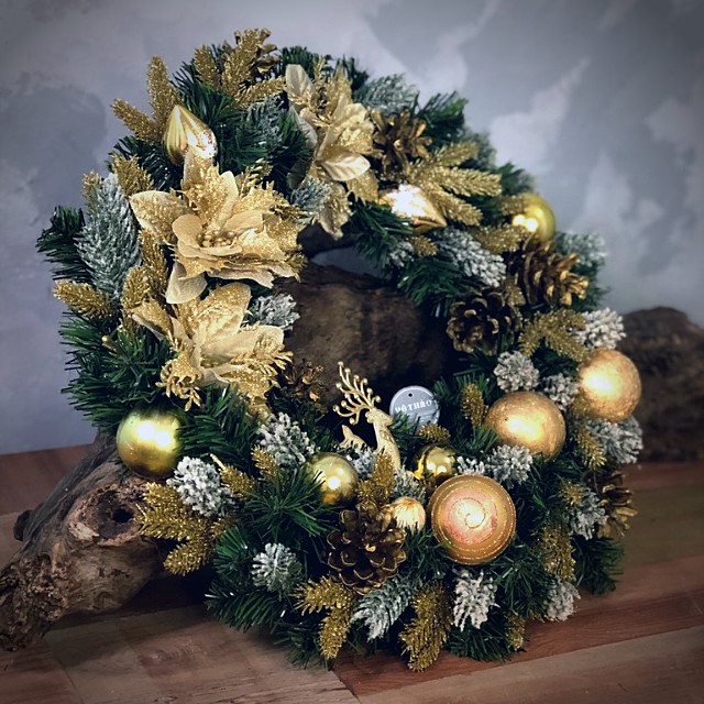 (Giá Tại Xưởng) Vòng Nguyệt Quế Noel Trang Trí Giáng Sinh, Decor Phòng Khách, Shop, Studio của Mê Thảo Flower