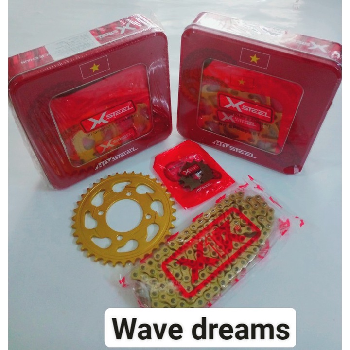 Nhông sên dĩa x1r chính hãng lắp xe ex135/150.winer v1 . winer x.sirius. wave ....