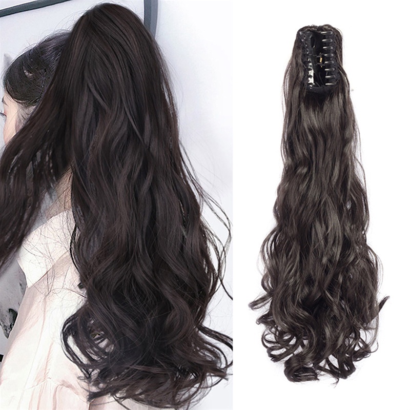 Tóc Giả Đuôi Ngựa Dạng Xoăn Tàng Hình Dành Cho Nữ