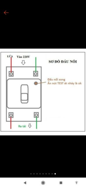 Aptomat chống giật hàn quốc 30A,40A,50A