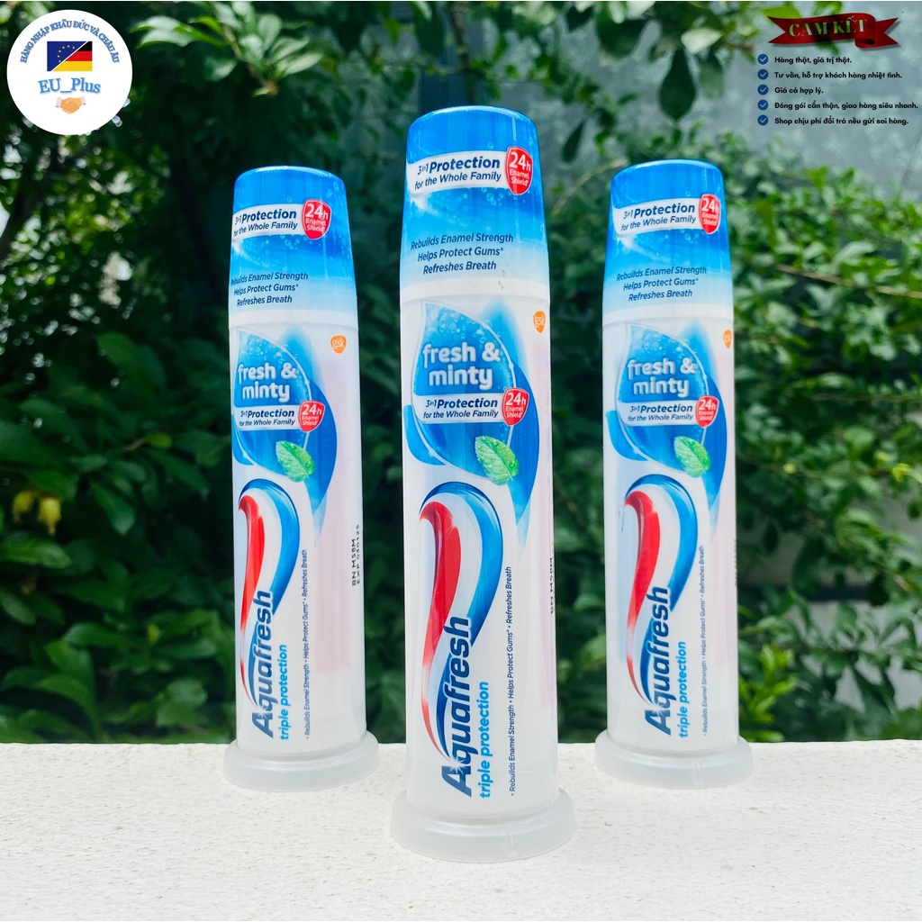 Kem đánh răng aquafresh ống 100 ml_Hàng nội địa Mỹ