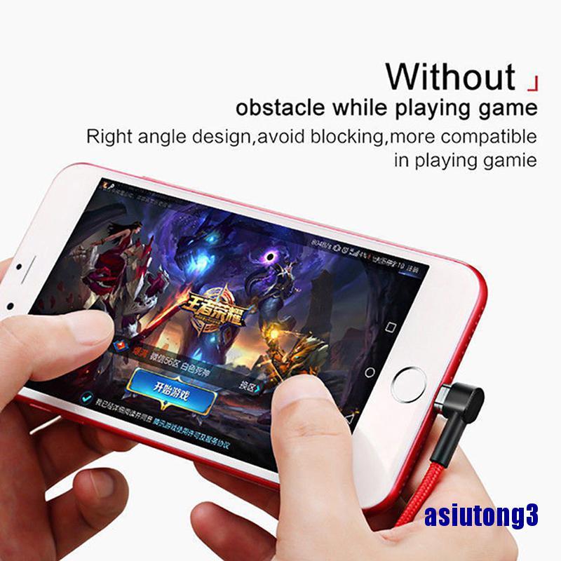 Dây cáp sạc nhanh 90 độ type c/ ios/ micro usb