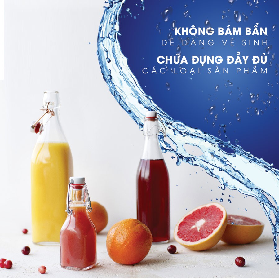 [ĐỦ SIZE - ITALIA] Chai thủy tinh vuông nắp cài Swing 1 lít - 500ml - 250ml - 125ml (Bormioli Rocco)