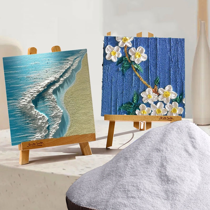 Cát Tạo Hiệu Ứng Đắp Nổi Trộn Màu Acrylic- Cát Thạch Anh Trắng Tạo Texture