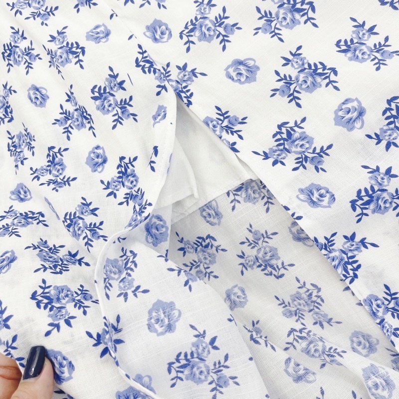 ĐẦM HOA ĐẮP CHÉO RÚT HÔNG