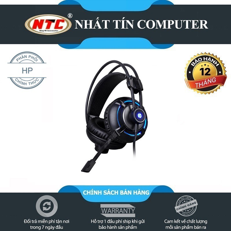 Tai nghe chụp tai chuyên game HP H300 có led và rung - Bass mạnh (Đen) | WebRaoVat - webraovat.net.vn