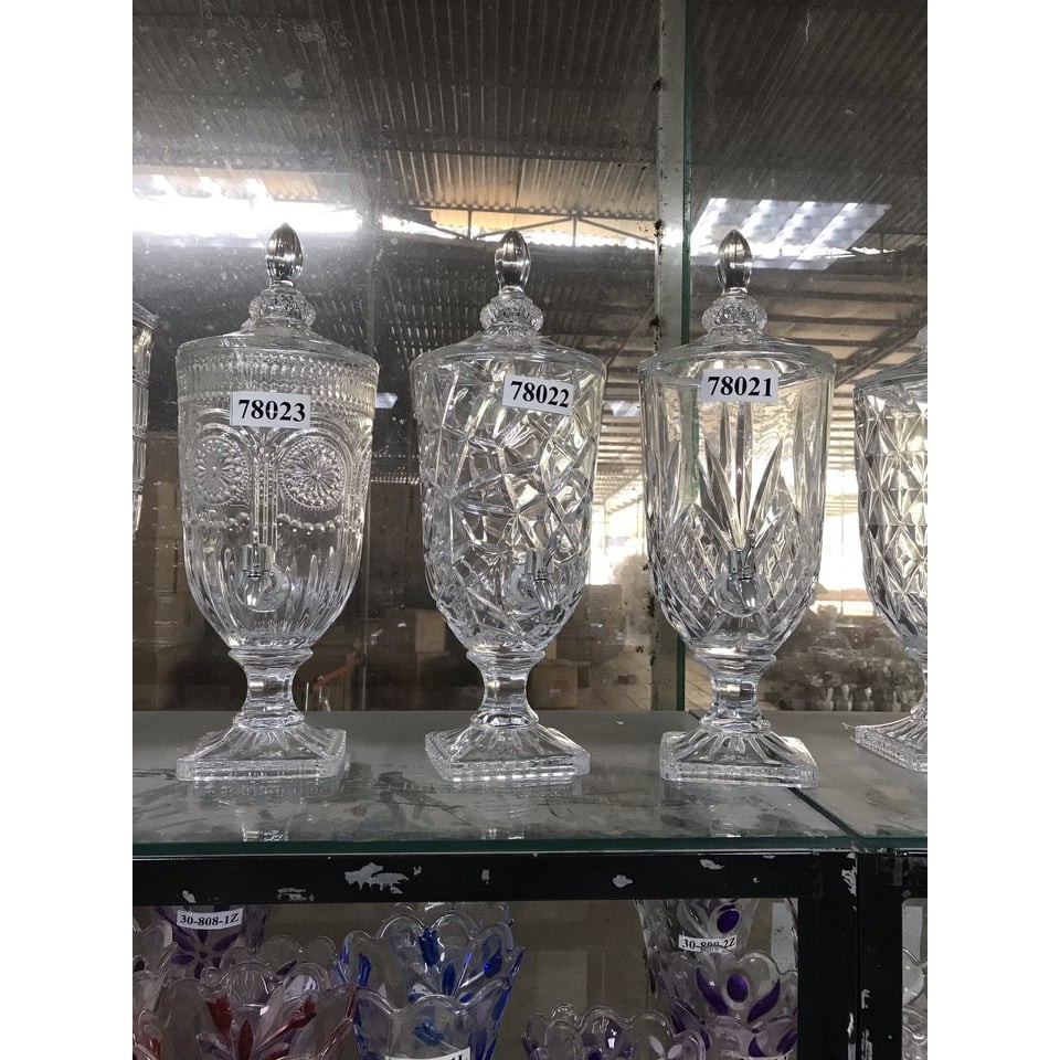 Bình thủy tinh cao cấp có vòi 5lit