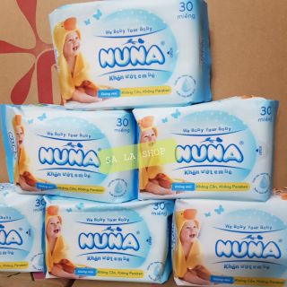 Khăn ướt em bé NuNa gói 30 miếng