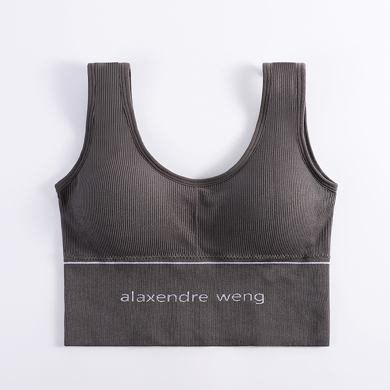 Áo croptop tập gym Aijolen in chữ alaxendre weng chất lượng cao