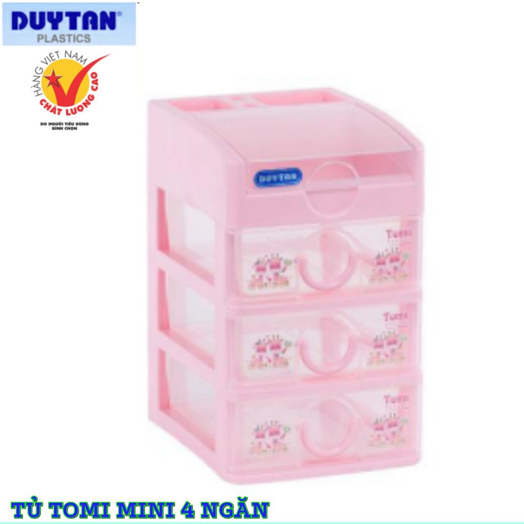 Tủ nhựa duy tân Tomi mini 4 ngăn -NHIỀU MÀU