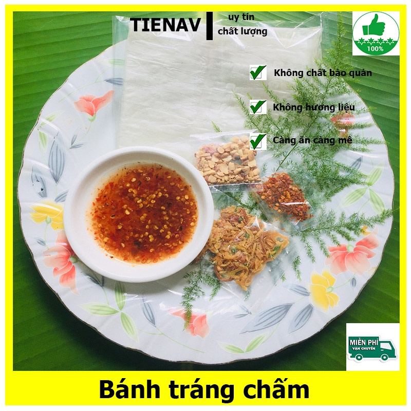 Bánh tráng chấm dẻo phơi sương muối nhiễn bơ tỏi tây ninh