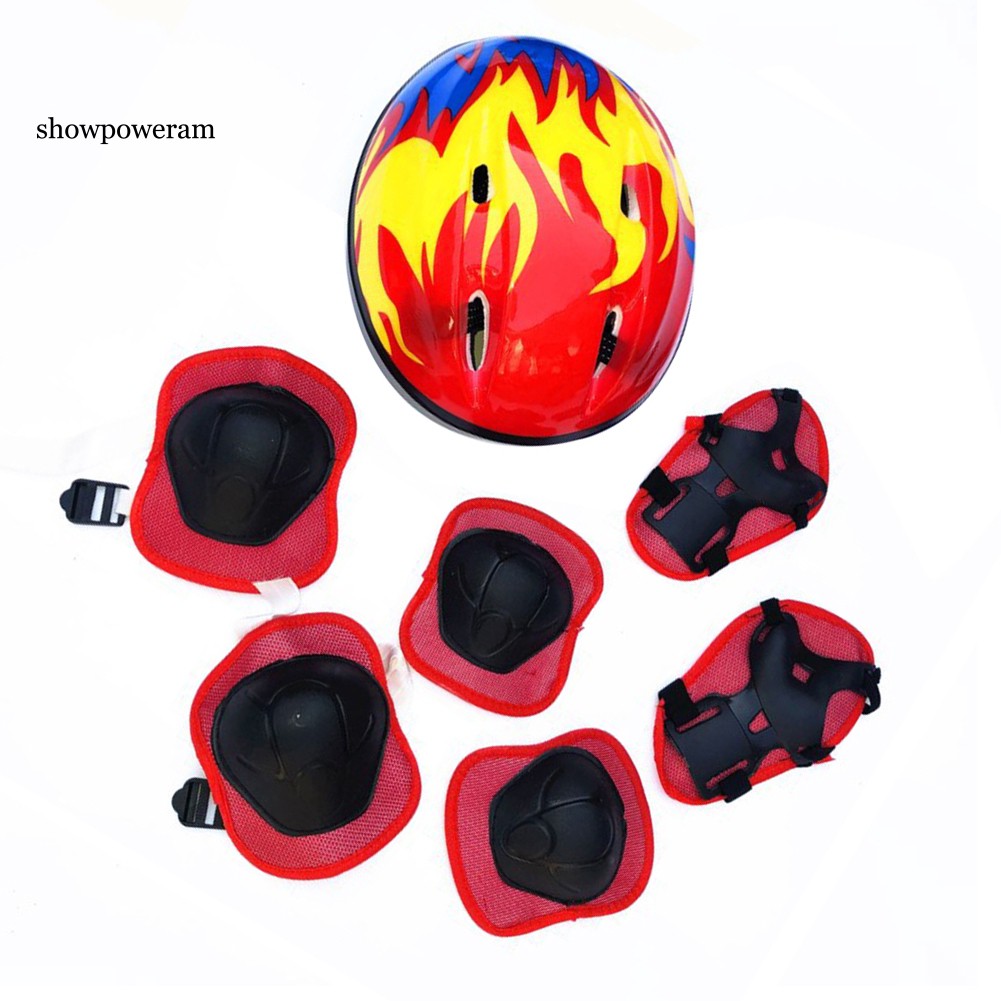 Bộ nón bảo hiểm băng bảo vệ khuỷu tay/chân 7 món cho bé