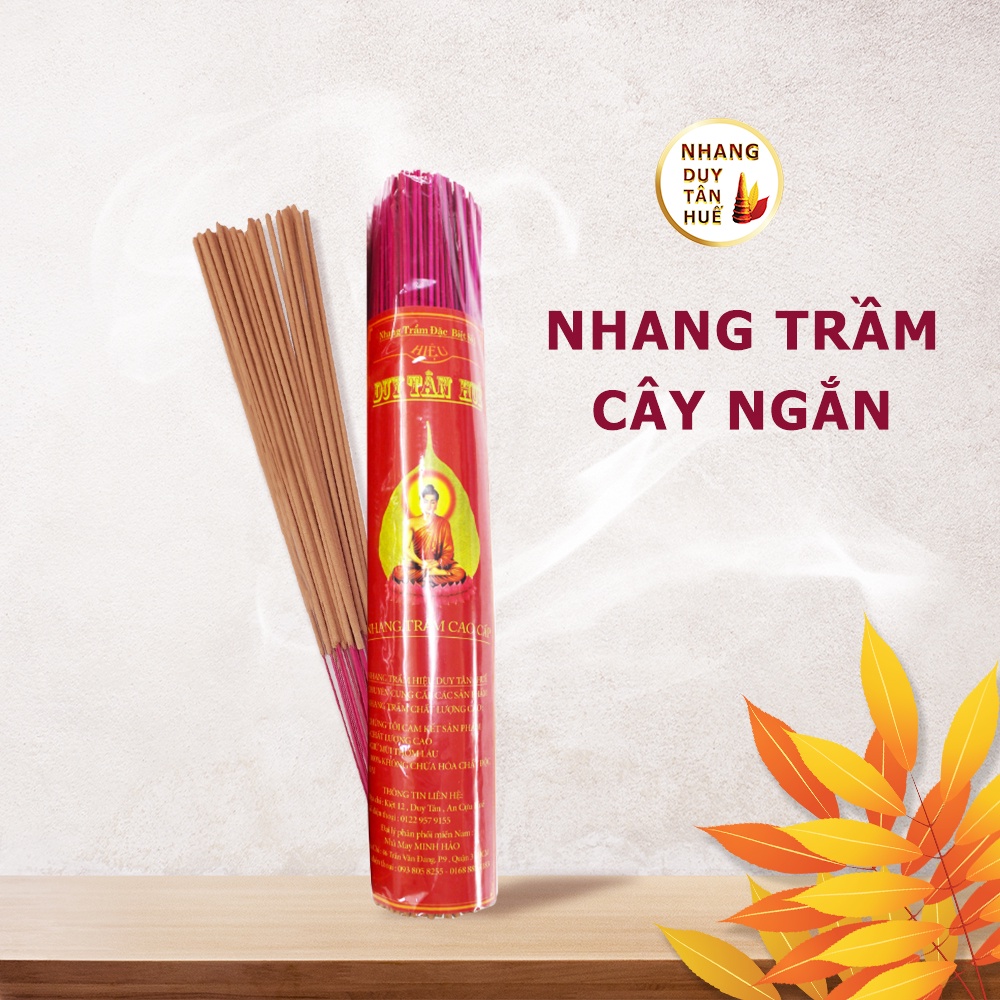 Nhang Trầm Hương Duy Tân Huế, Nhang Sạch 200Cây/Bó Ngắn, Không Hóa Chất